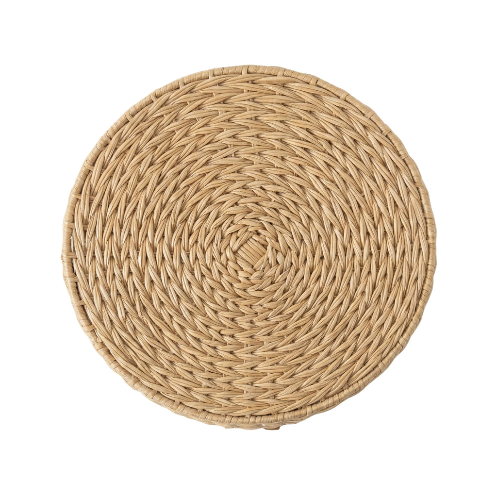 Wodex Natural Rattan Table Lamp with Solid Wood Base