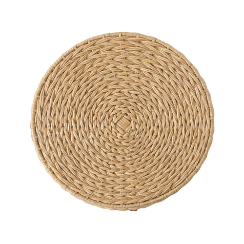 Wodex Natural Rattan Table Lamp with Solid Wood Base